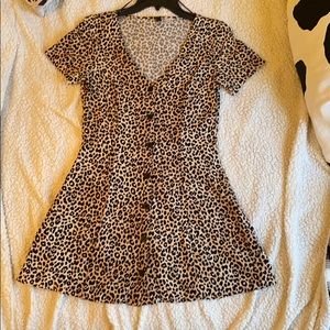 Cheetah print dress